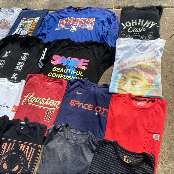 Bundle of men’s clothes short sleeve XL-XXL lot of clothes Y2K modern vintage - Picture 5 of 14